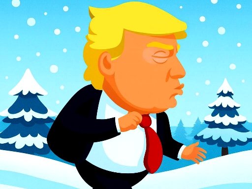 Trump's Snowy Arcade Sprint