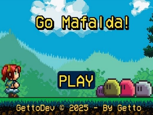 Mafalda's Pixel Run: Endless Apple Dash!